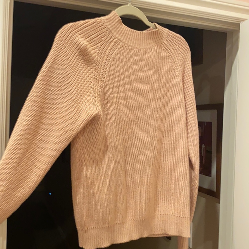 Pink sweater, size S, zipper in the back
